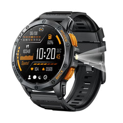 Smart Watch 1.43inch Round Amoled LED Flashlight Waterproof Music Control GPS Sport Smartwatch for Men