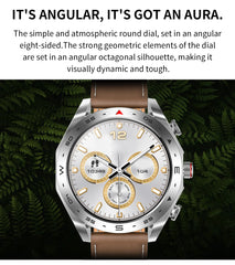 Men's super smart watch with 400mAh large battery and stainless steel body sturdy and durable with Bluetooth calling function