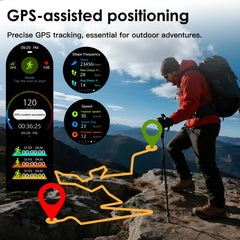 Smart Watch 1.43" AMOLED Screen Bluetooth Call GPS Fitness Tracker 150+ Sport Modes Heart Rate/SpO2 Monitor 450mAh