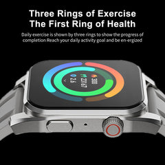 Smart Watch 1.96 Inch HD Large Screen Voice Calling Watches Heart Rate Monitor Custom Dials Waterproof Smartwatch For Men Women