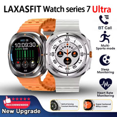 LAXASFIT Smart Watch 1.52-inch AMOLED Screen Bluetooth Talk Sports Fitness Smartwatch for Men Women Watch Holiday Gift