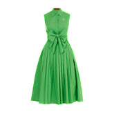 Sleeveless Women Dress Party Dresses Long Dress Single Row Buckle Lace Up Design Casual Dresses Summer Beach Dress Women Dresses