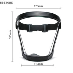 Work Protection Mask Transparent Facial Protector Face FaceMask Protective Outdoor Heating Home Kitchen Tools Full Face Mask