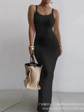 Sexy Strap Bodycon Maxi Dress Women 2024 Summer Fashion Sleeveless Slim Long Party Dress Elegant