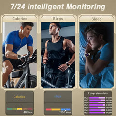 Smart Watch for Men And Women 1.85" HD Screen Fitness Tracker with 1000mAh Battery 100-Day Standby Heart Rate And Sleep Monitor