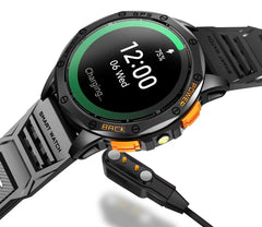 Smart Watch 1.43inch Round Amoled LED Flashlight Waterproof Music Control GPS Sport Smartwatch for Men