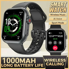 Smart Watch for Men And Women 1.85" HD Screen Fitness Tracker with 1000mAh Battery 100-Day Standby Heart Rate And Sleep Monitor