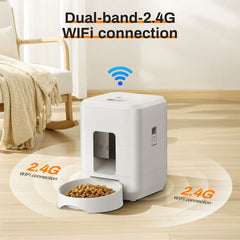2025 New 2L Pet Feeder Intelligent Automatic Pet Feeder Wifi Application Smart Dry Food Pet Cat Bowl Dog Bowl Home Pet Supplies