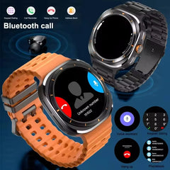 LAXASFIT Smart Watch 1.52-inch AMOLED Screen Bluetooth Talk Sports Fitness Smartwatch for Men Women Watch Holiday Gift