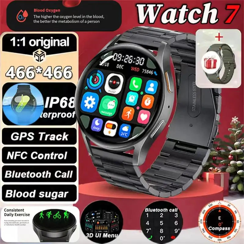 2025 Smart Watch Men Women Full Touch Screen Sport Fitness Watch Man IP67 Waterproof Bluetooth For Android IOS Men Birthday Gift