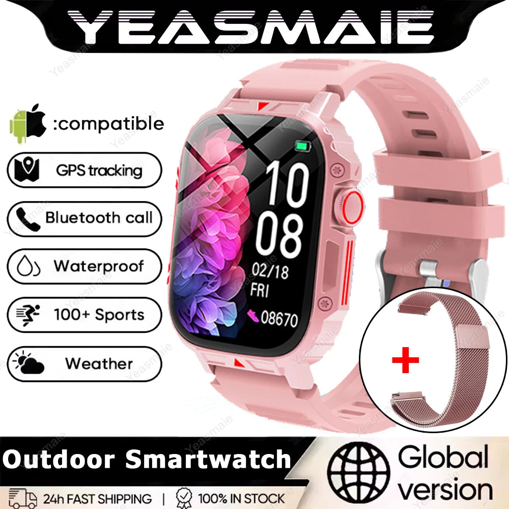 New Smartwatch 1.95 Inch Screen Health Monitoring Watches IP68 Waterproof Sport Fitness Smart Watch For Men Women Reloj Hombre