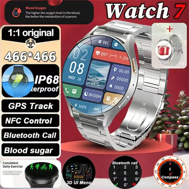 2025 Smart Watch Men Women Full Touch Screen Sport Fitness Watch Man IP67 Waterproof Bluetooth For Android IOS Men Birthday Gift