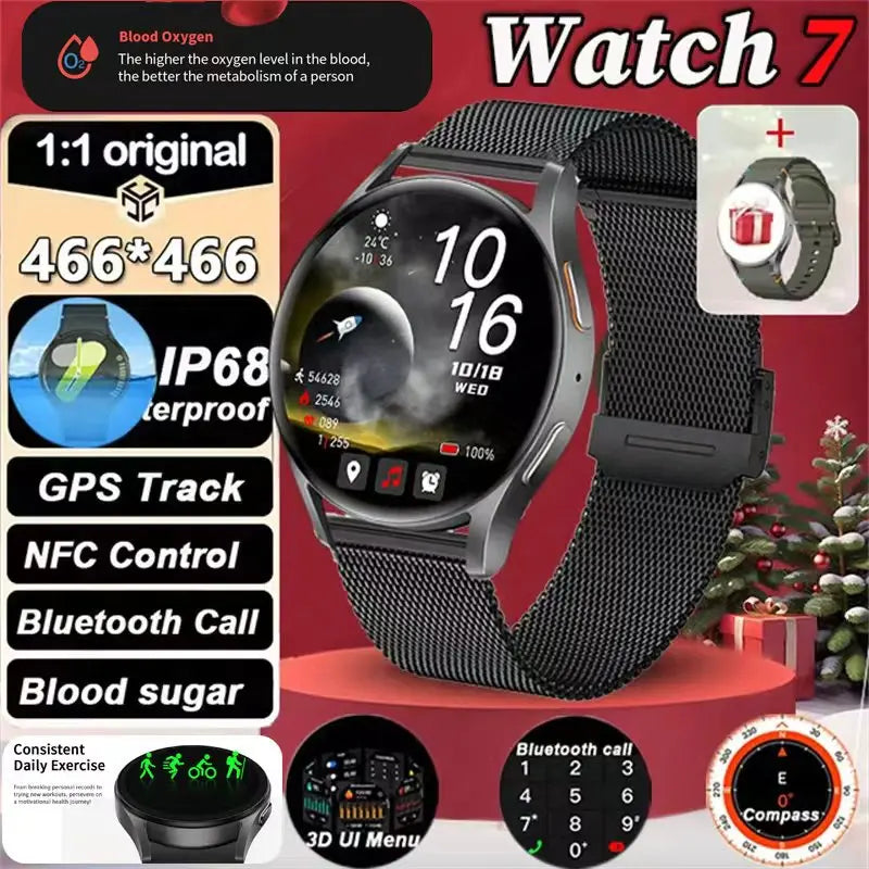 2025 Smart Watch Men Women Full Touch Screen Sport Fitness Watch Man IP67 Waterproof Bluetooth For Android IOS Men Birthday Gift