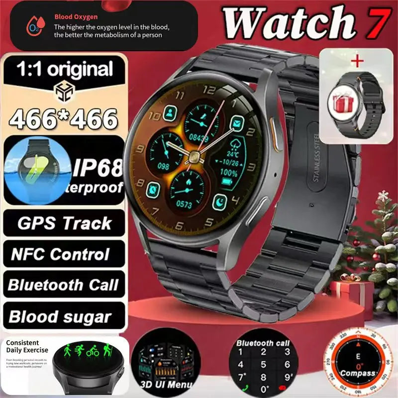 2025 Smart Watch Men Women Full Touch Screen Sport Fitness Watch Man IP67 Waterproof Bluetooth For Android IOS Men Birthday Gift