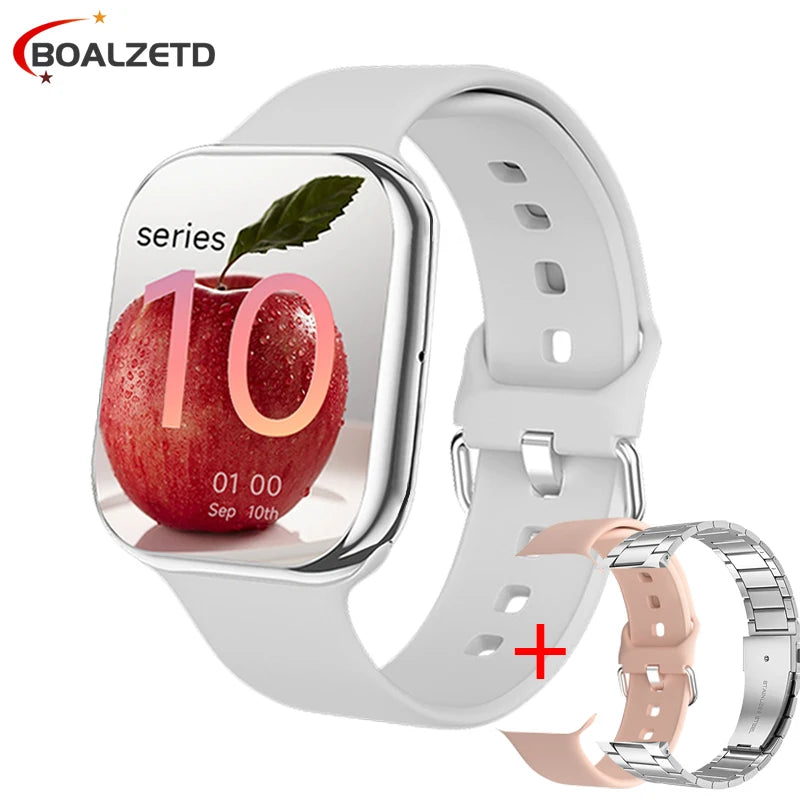 2025 New Watch 10 Smart Watch Men HD AMOLED Music 3D Surround Health monitoring Bluetooth Call Waterproof Woman For Android IOS
