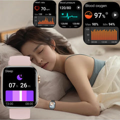 Smart Watch Men Fashion Sport Edition IP68Waterproof Fitness Tracker Man Classic Silver Stainless Answer/Make Calls Smart Wath