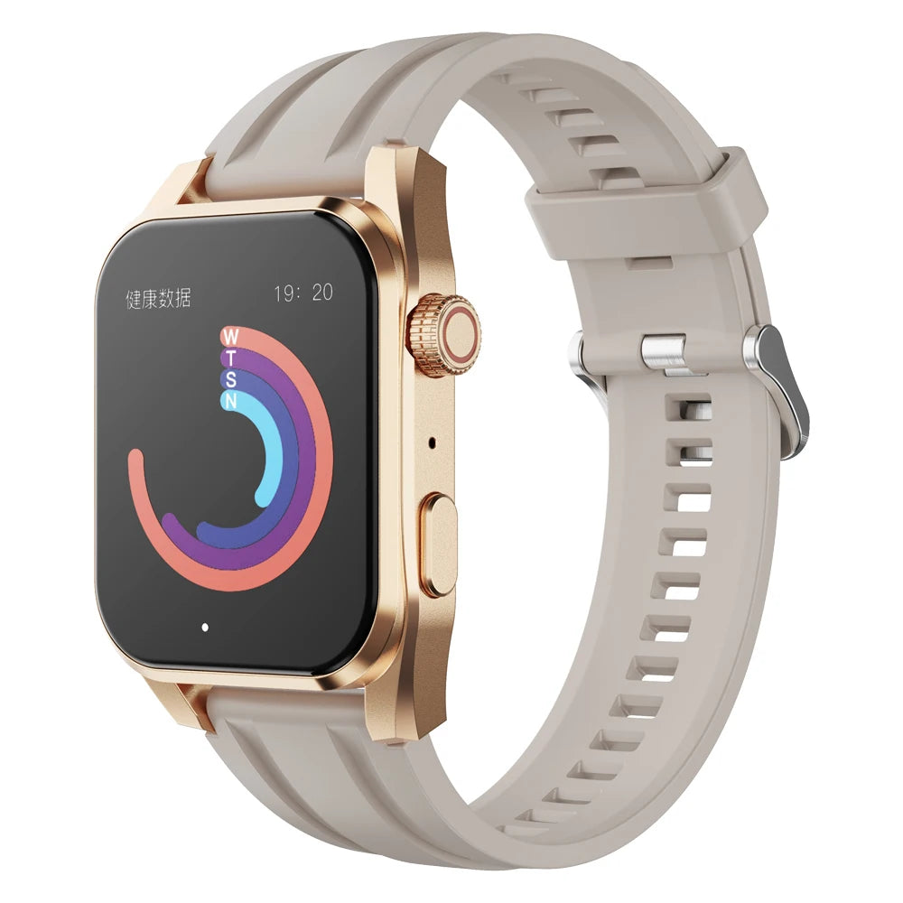 Smart Watch 1.96 Inch HD Large Screen Voice Calling Watches Heart Rate Monitor Custom Dials Waterproof Smartwatch For Men Women