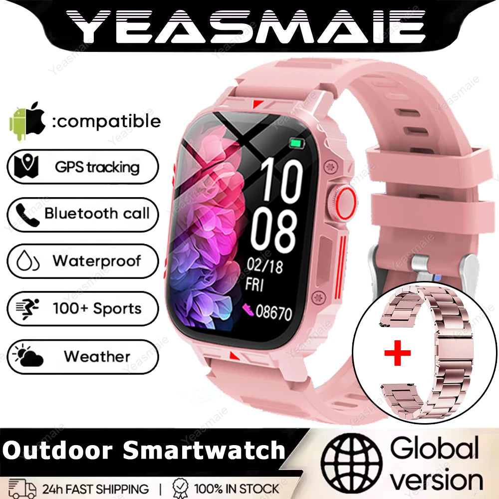 New Smartwatch 1.95 Inch Screen Health Monitoring Watches IP68 Waterproof Sport Fitness Smart Watch For Men Women Reloj Hombre