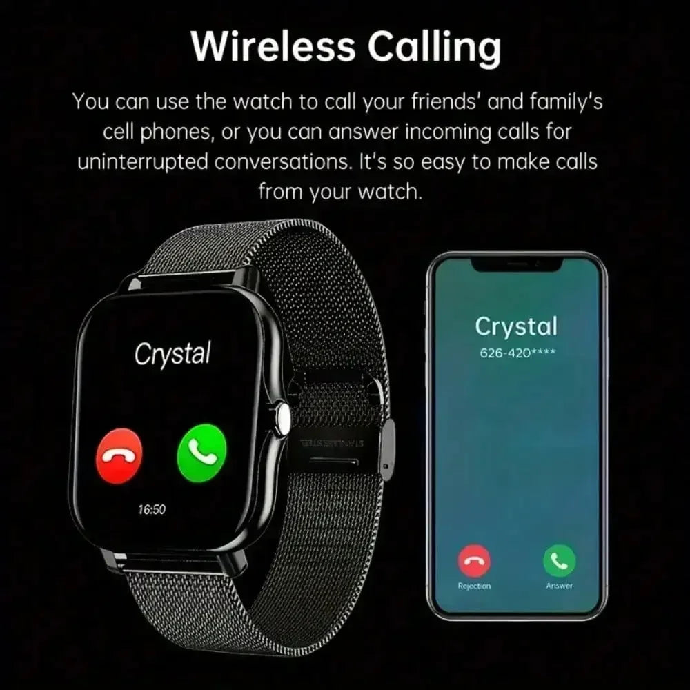 2025 Smart Watch 1.83'' Touch Screen - Bluetooth Calls, Heart Rate/Sleep Monitor, 50 Sports Modes, Waterproof