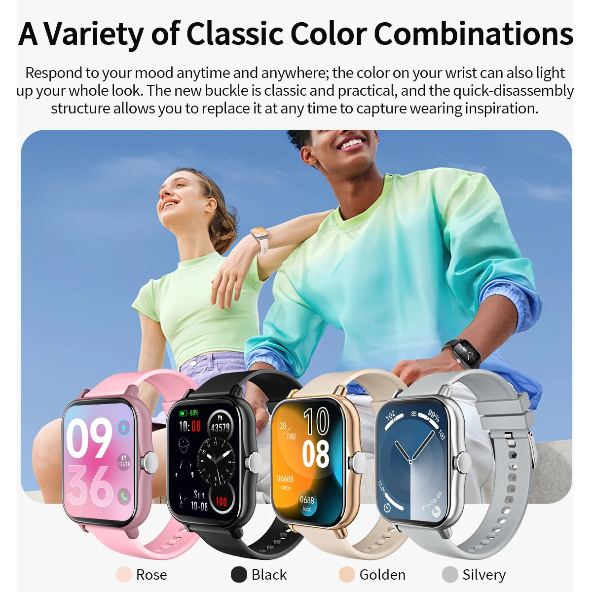 New Smart Watch 2025 1.83-inch TFT Display Screen Bluetooth Calling Multiple Sport Modes Men Women Smartwatch For Android&IOS