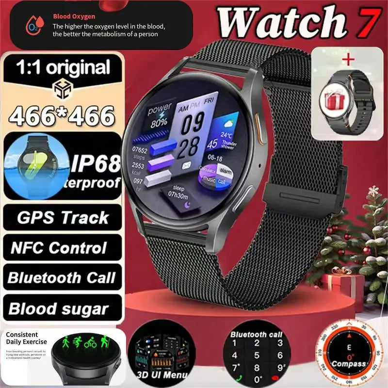 2025 Smart Watch Men Women Full Touch Screen Sport Fitness Watch Man IP67 Waterproof Bluetooth For Android IOS Men Birthday Gift
