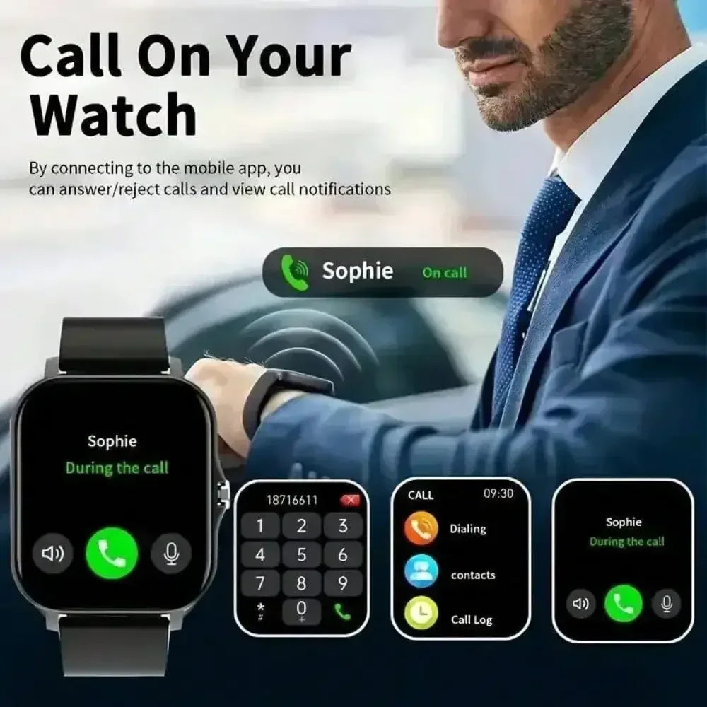 2025 Smart Watch 1.83'' Touch Screen - Bluetooth Calls, Heart Rate/Sleep Monitor, 50 Sports Modes, Waterproof