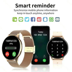 2025 Smartwatch Round AMOLED Display reloj hombre Wireless Bluetooth Smart Watches For Men Women Sleep Monitor For ios Android