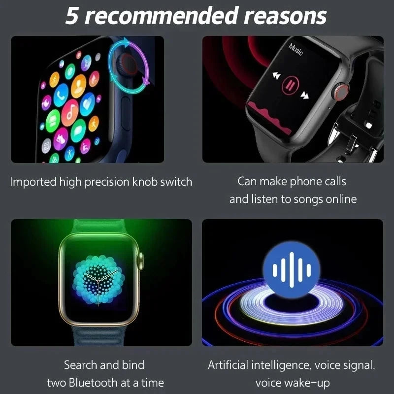 New Smart Watch Original for Men Series 9 Custom Watch Face Sport Waterproof Women Man Wearable