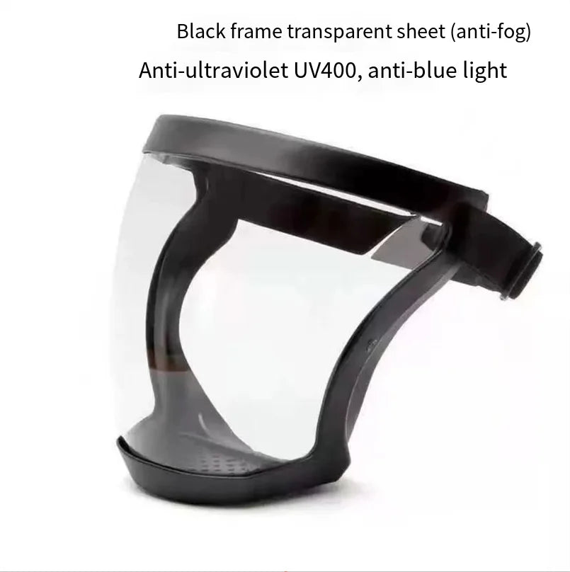 Full Face Shield Mask Transparent Head Eye Safety Protective Cover Glasses Screen Visors Dustproof Wind Proof Anti-Fog Goggles