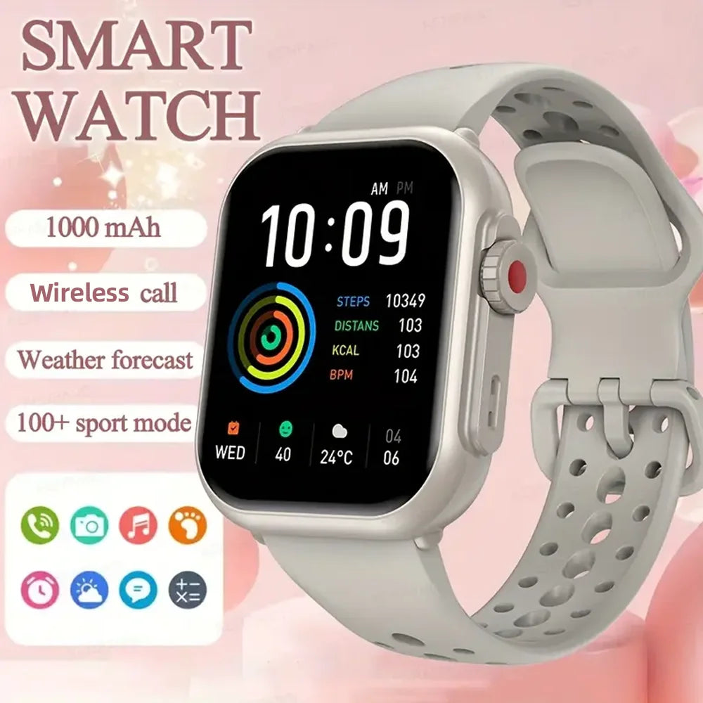 Smart Watch for Men And Women 1.85" HD Screen Fitness Tracker with 1000mAh Battery 100-Day Standby Heart Rate And Sleep Monitor