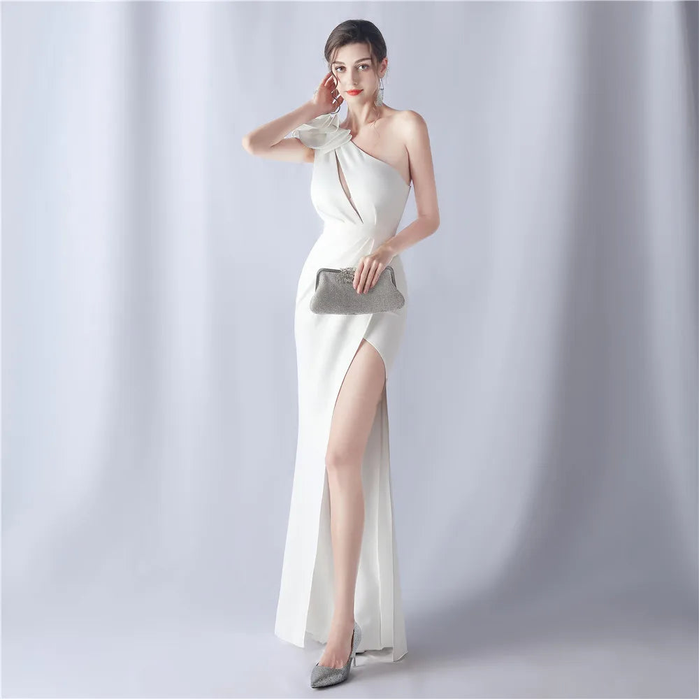 Women's Elegant Dresses for Prom Party Dress Evening Formal Gala Woman 2024 Luxury Special Events Occasion Chic Simple Satin