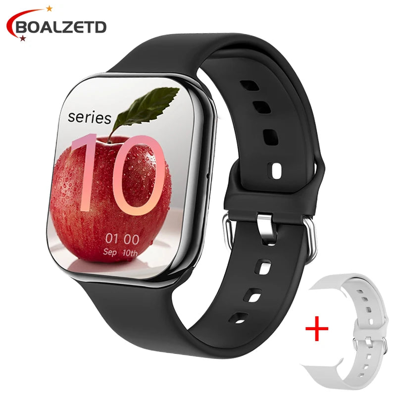 2025 New Watch 10 Smart Watch Men HD AMOLED Music 3D Surround Health monitoring Bluetooth Call Waterproof Woman For Android IOS