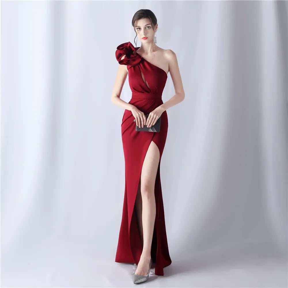 Women's Elegant Dresses for Prom Party Dress Evening Formal Gala Woman 2024 Luxury Special Events Occasion Chic Simple Satin