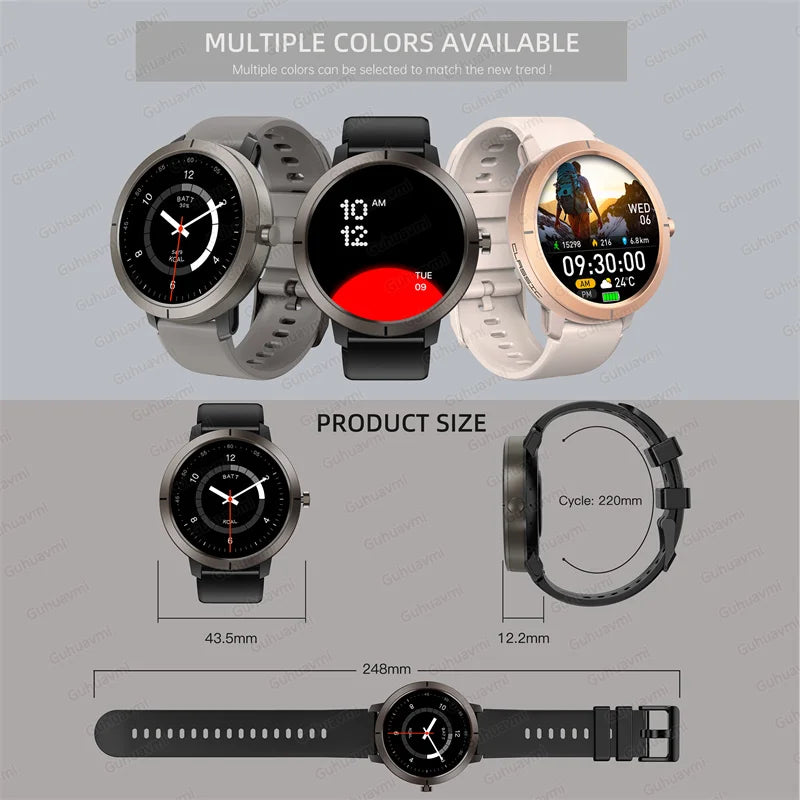 Smart Watch for Women GPS 6-Satellites 1.32” HD AMOLED Display Built-in GPS Bluetooth Call Sports 5ATM Waterproof Smartwatch ma
