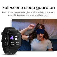 Smart Watch with Full Touch HD Screen 2.08" 49mm NFC Support Magnetic Charging Bluetooth Calling Health & Fitness Tra