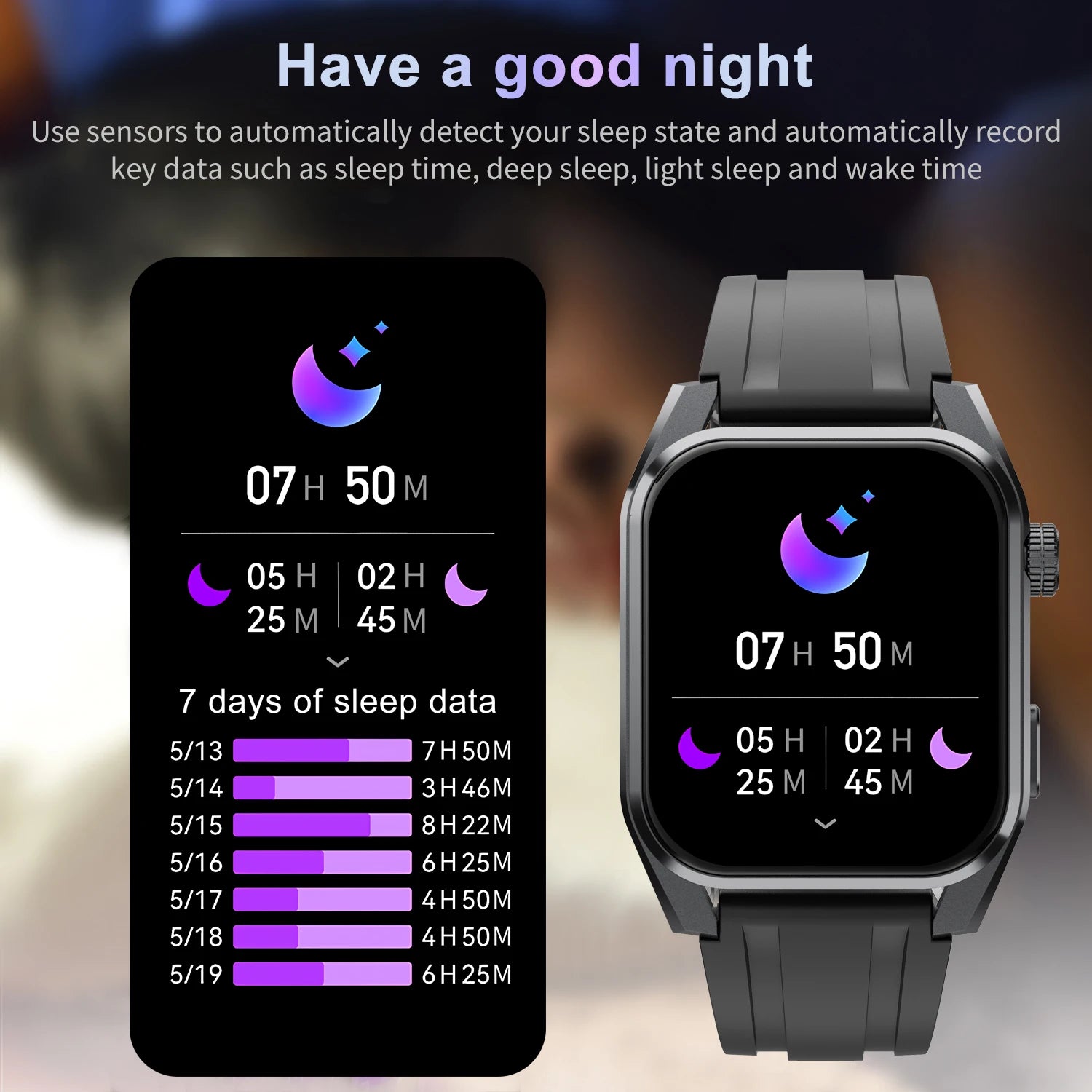 Smart Watch 1.96 Inch HD Large Screen Voice Calling Watches Heart Rate Monitor Custom Dials Waterproof Smartwatch For Men Women