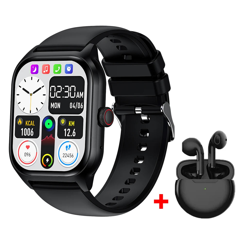 Smart Watches For Man Woman Bluetooth Call Music Fitness Tracker Sport With Waterproof Pedometer Information Alerts Smartwatch
