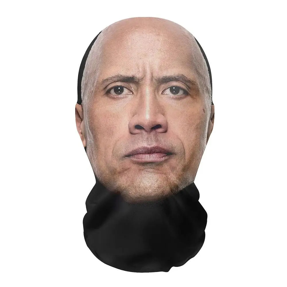 Practical Seamless Face Mask Funny Celebrity Face 3D Mask Sunscreen Ice Silk Head Mask Motorcycle Riding Full Face Wind Cap