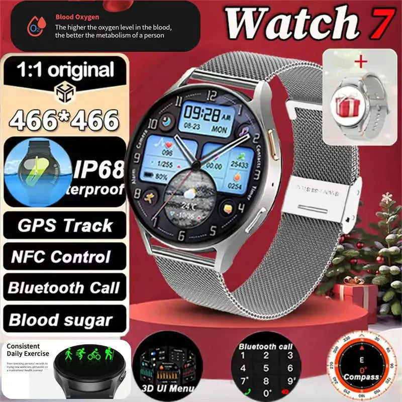2025 Smart Watch Men Women Full Touch Screen Sport Fitness Watch Man IP67 Waterproof Bluetooth For Android IOS Men Birthday Gift