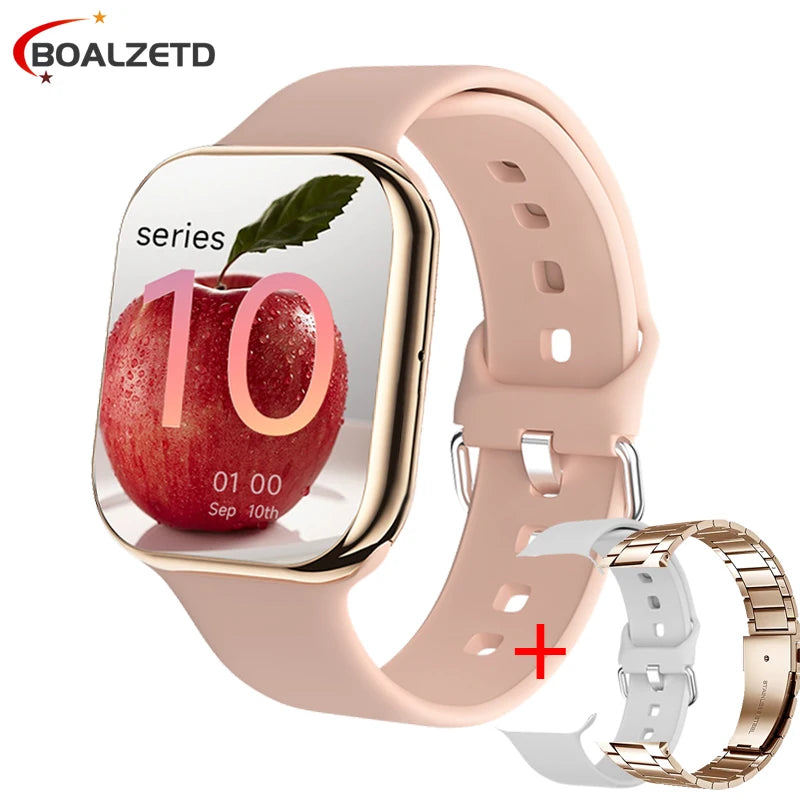 2025 New Watch 10 Smart Watch Men HD AMOLED Music 3D Surround Health monitoring Bluetooth Call Waterproof Woman For Android IOS