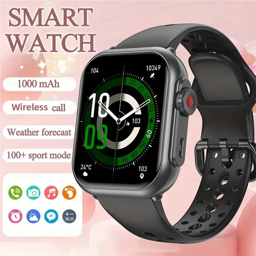 Smart Watch for Men And Women 1.85" HD Screen Fitness Tracker with 1000mAh Battery 100-Day Standby Heart Rate And Sleep Monitor