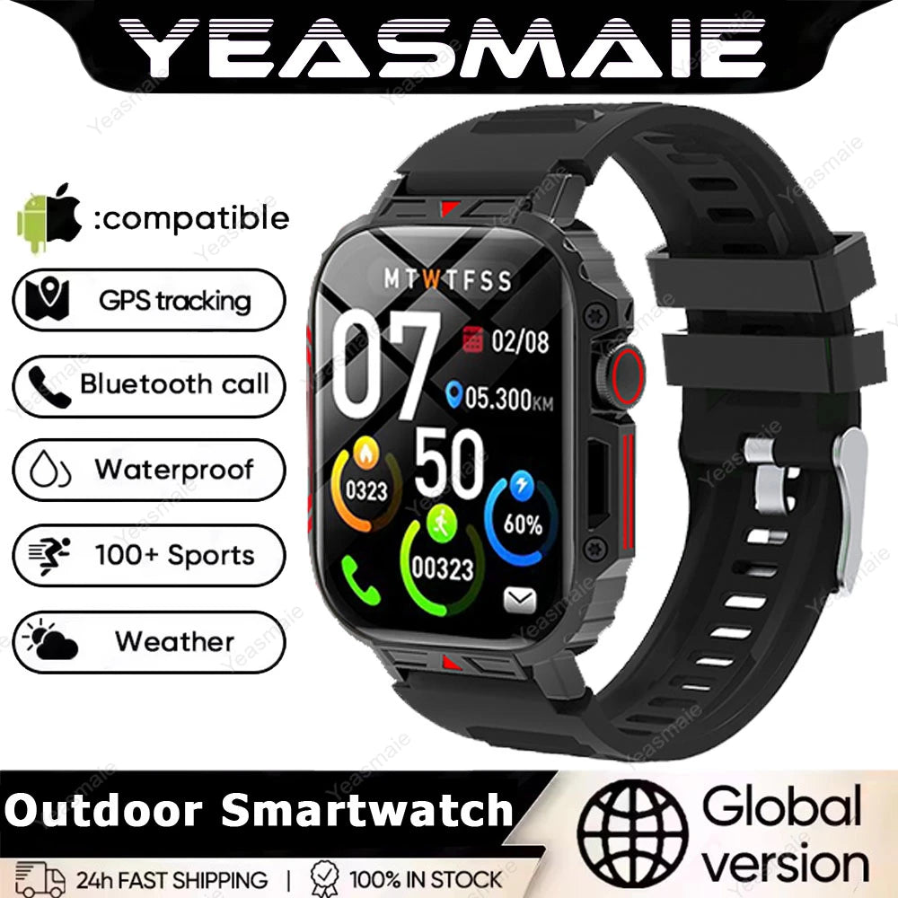 New Smartwatch 1.95 Inch Screen Health Monitoring Watches IP68 Waterproof Sport Fitness Smart Watch For Men Women Reloj Hombre