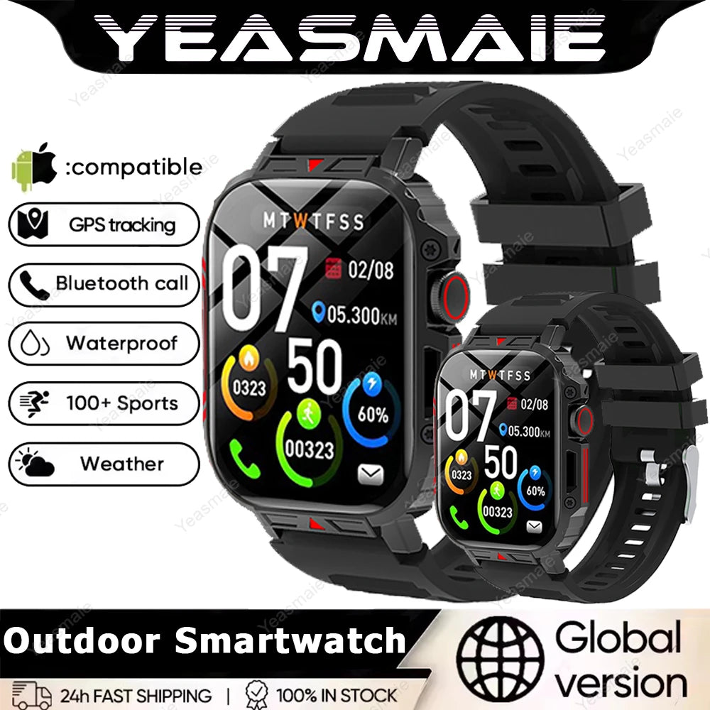 New Smartwatch 1.95 Inch Screen Health Monitoring Watches IP68 Waterproof Sport Fitness Smart Watch For Men Women Reloj Hombre