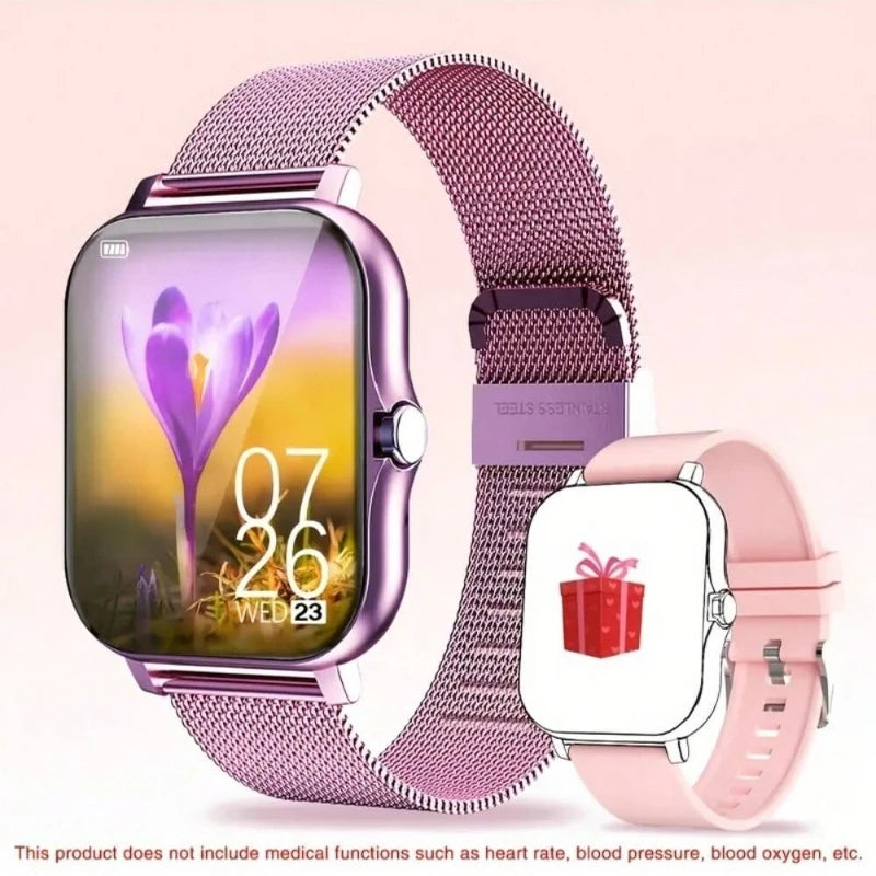 2025 Smart Fitness Watch - Wireless Calls, 50+ Sports Modes, HR/SpO2 Monitoring & Smart Notifications for iOS/Android (Unisex)