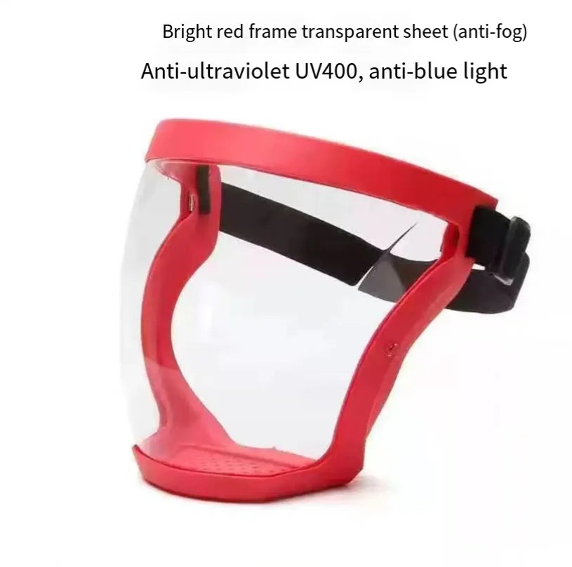 Full Face Shield Mask Transparent Head Eye Safety Protective Cover Glasses Screen Visors Dustproof Wind Proof Anti-Fog Goggles