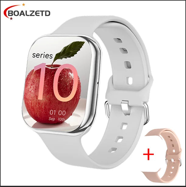 2025 New Watch 10 Smart Watch Men HD AMOLED Music 3D Surround Health monitoring Bluetooth Call Waterproof Woman For Android IOS