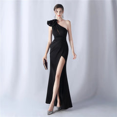 Women's Elegant Dresses for Prom Party Dress Evening Formal Gala Woman 2024 Luxury Special Events Occasion Chic Simple Satin