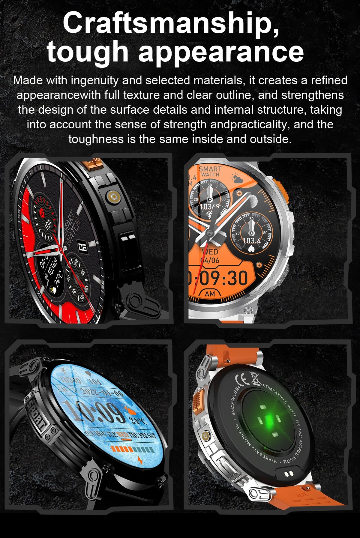 2025 Smart Watch1.85 inches,730mAh large battery,heart rate monitoring,Bluetooth call function,IP68 waterproof,suitable for gift