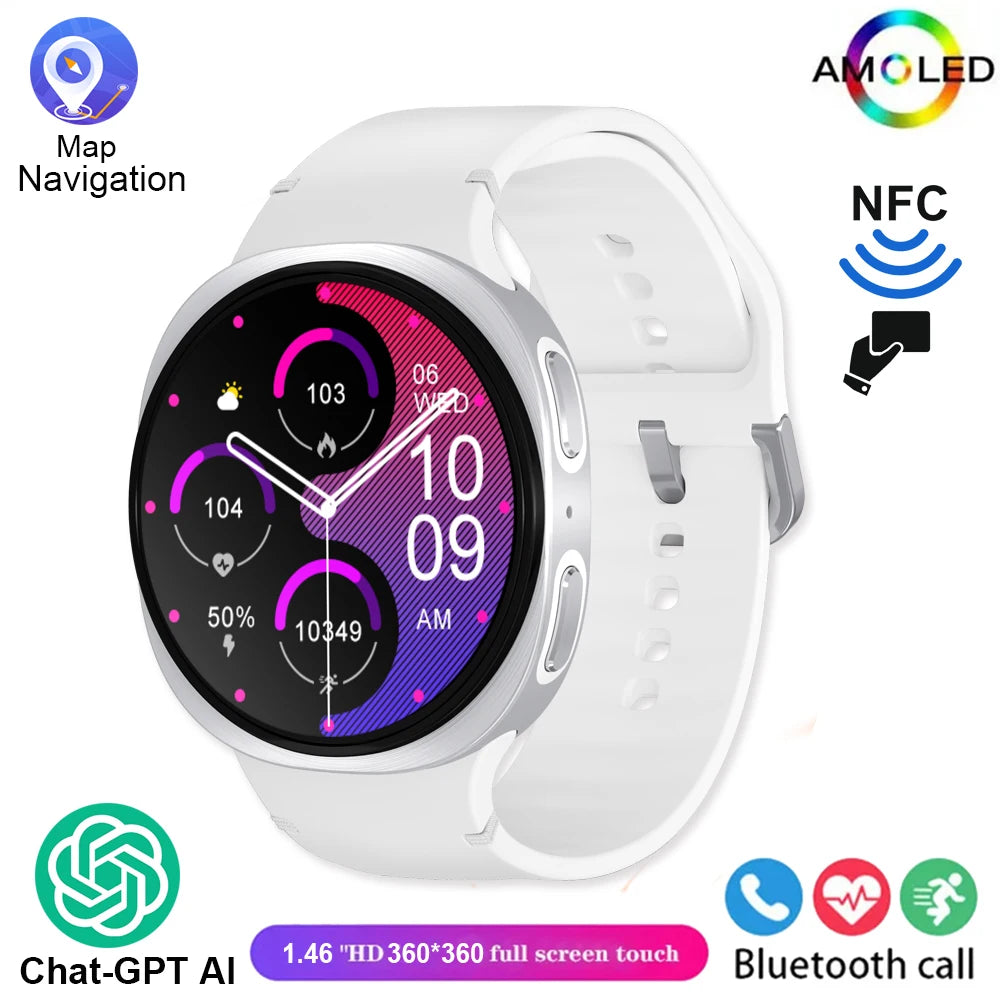 2025 New Smart Watch Series 8   Ultra-thin 1.46 inch Sport Watch Compass IP68 Waterproof Display Bluetooth Call GPS Smart Watch