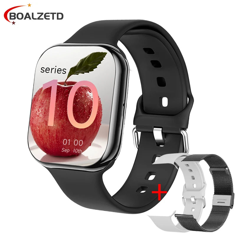 2025 New Watch 10 Smart Watch Men HD AMOLED Music 3D Surround Health monitoring Bluetooth Call Waterproof Woman For Android IOS